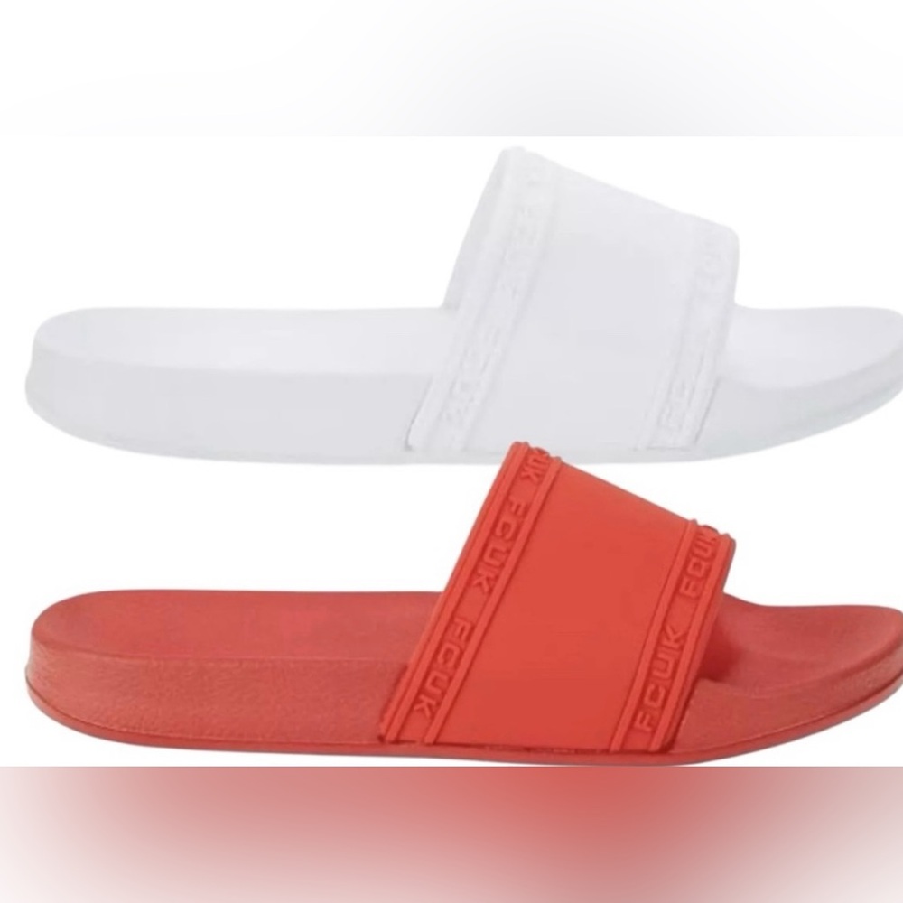 FRENCH CONNECTION Fitch Marquee Logo Slides Men Size 8